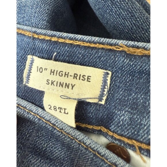 Madewell Taller 10" High-Rise Skinny Jeans in Brinville Wash Size 28 TL - Picture 9 of 11